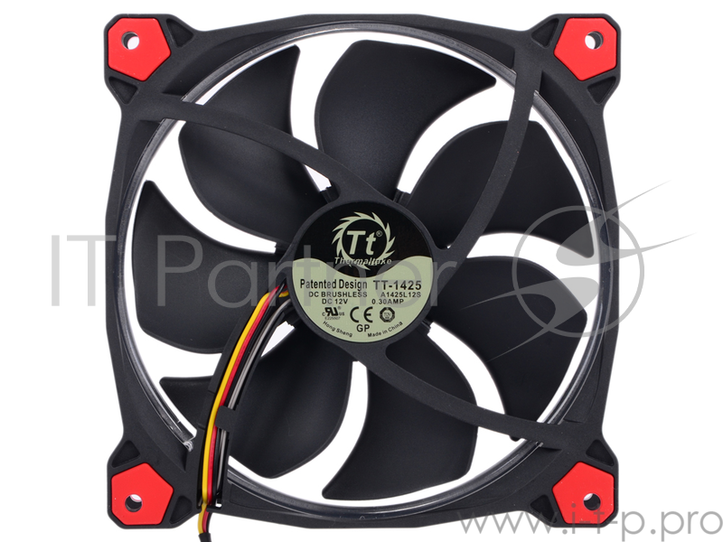 Вентилятор Thermaltake Riing 14 LED 140mm Red + LNC (CL-F039-PL14RE-A)