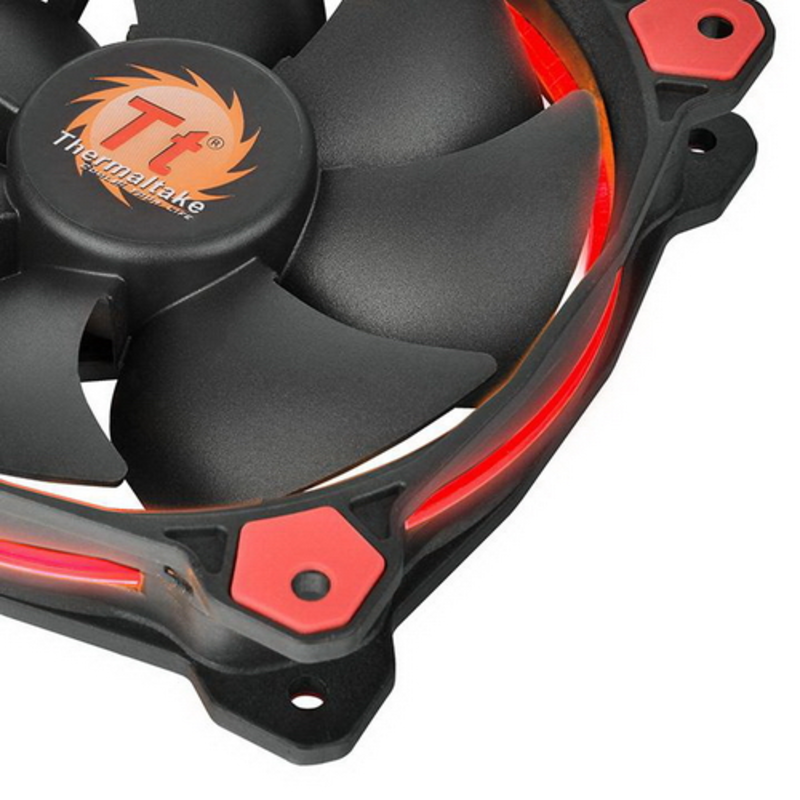 Вентилятор Thermaltake Riing 14 LED 140mm Red + LNC (CL-F039-PL14RE-A)