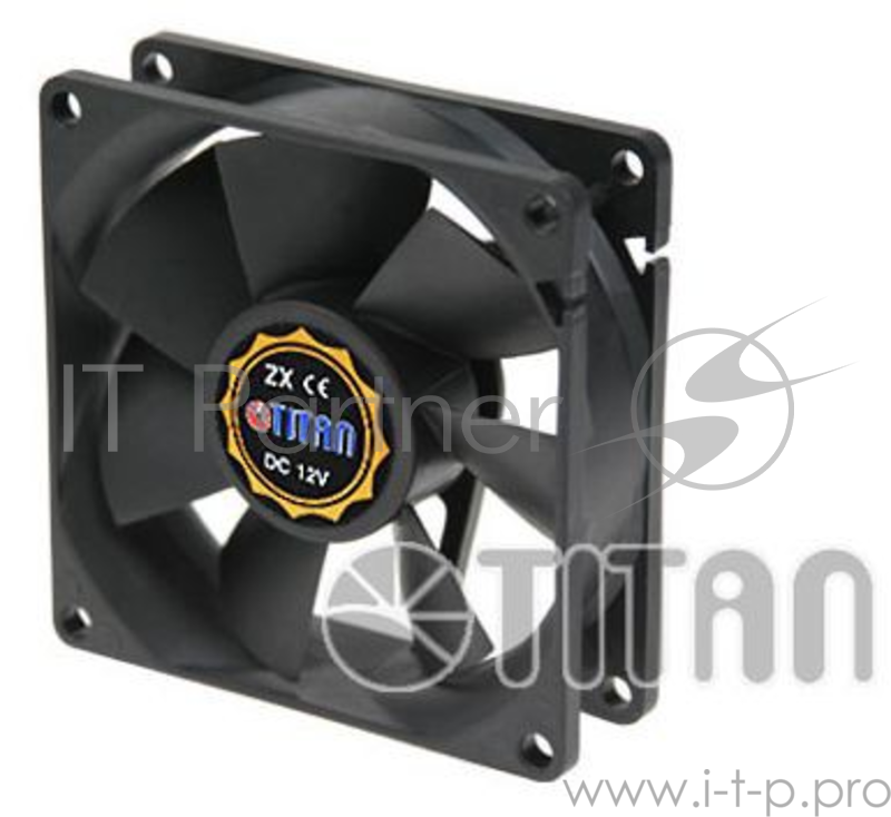 Вентилятор Titan DCF-8025L12S 80x80 3-pin 25dB Ret