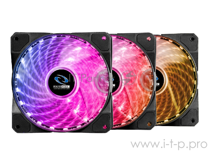 Вентилятор Raidmax NV-A120R3 RGB с пультом ДУ (3 in 1) 120x120x25мм (18шт./кор, пит. от мат.платы и