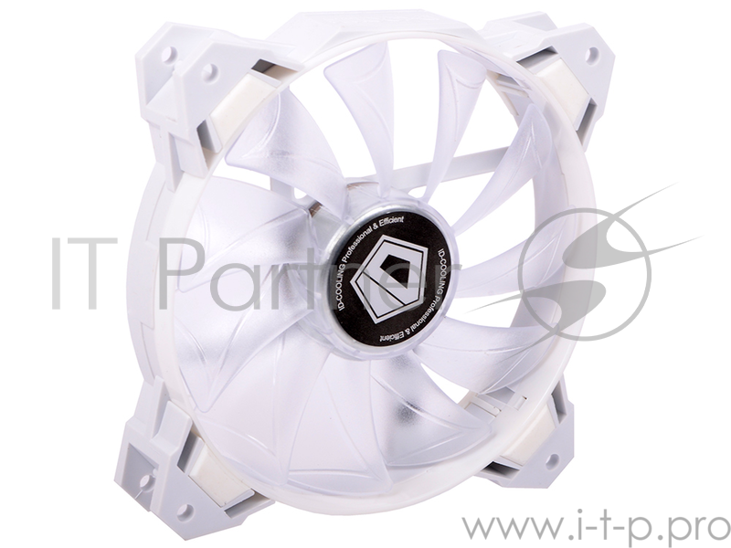 Вентилятор ID-Cooling SF-12025-W White LED / PWM / White frame (120x120x25 мм,800-2000 об/мин)