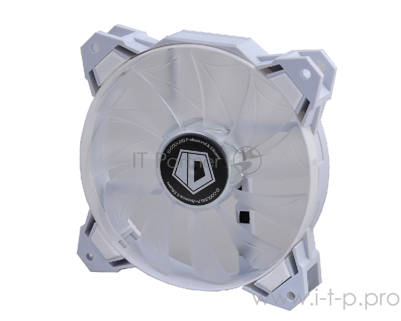 Вентилятор ID-Cooling SF-12025-W White LED / PWM / White frame (120x120x25 мм,800-2000 об/мин)