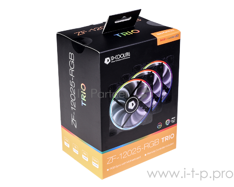 Вентилятор ID-Cooling ZF-12025-RGB-TRIO RGB LED / PWM