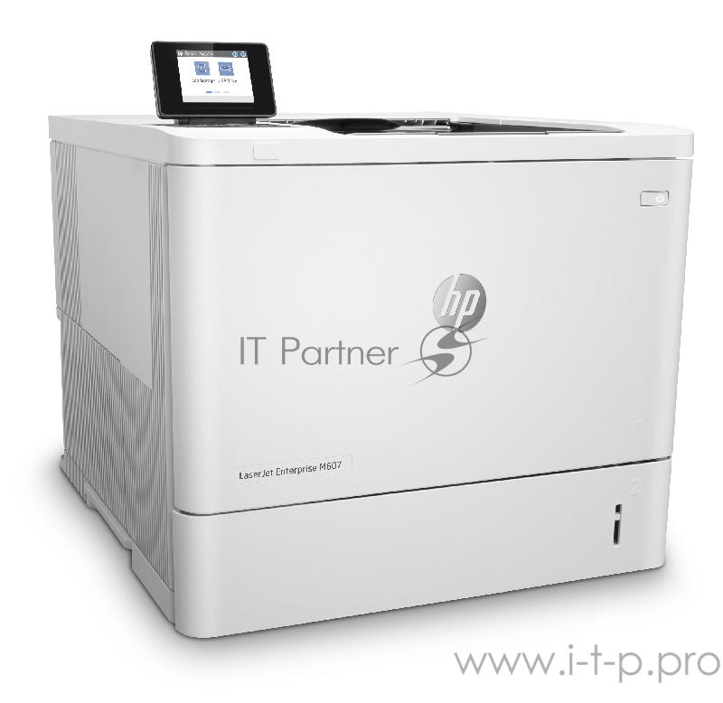 Лазерный принтер HP LaserJet Enterprise M607n A4, 1200x1200dpi, бело-черный (USB2.0, LAN)