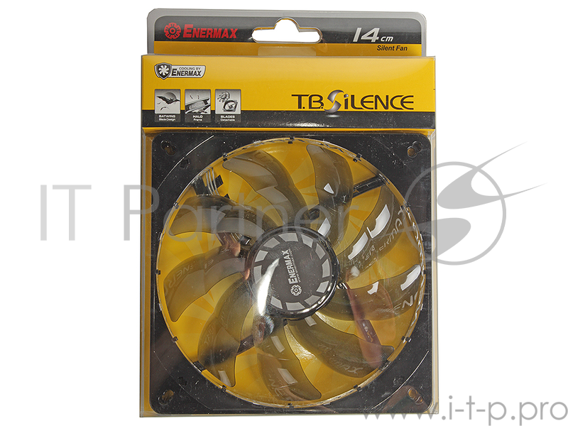 Вентилятор Enermax T.B. Silence UCTB14B 140mm, 3pin, 750rpm, 10dB, MTBF 160000 RTL