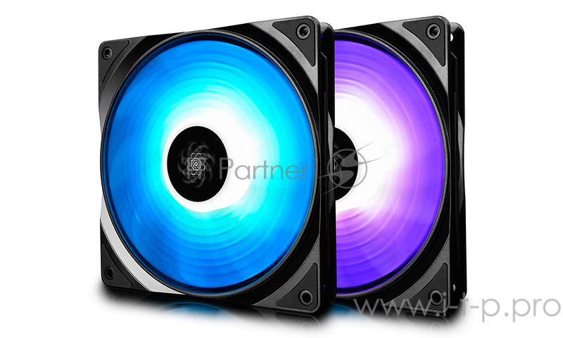Вентилятор DEEPCOOL RF140 (2 IN 1) RGB 140x140x26мм (12шт./кор, 2xRF140, PWM, пит. от мат.платы и БП
