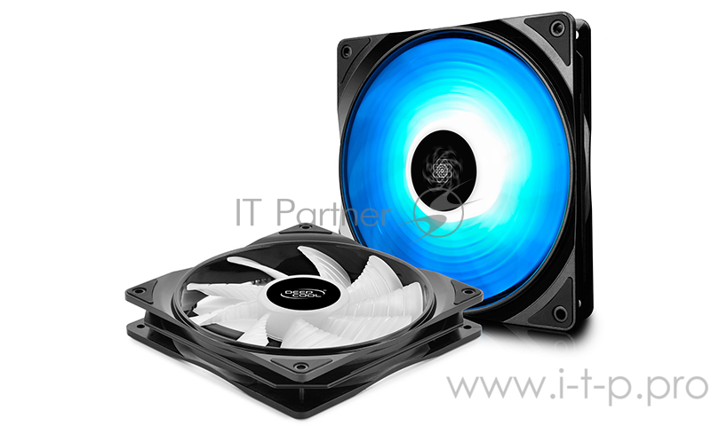 Вентилятор DEEPCOOL RF140 (2 IN 1) RGB 140x140x26мм (12шт./кор, 2xRF140, PWM, пит. от мат.платы и БП