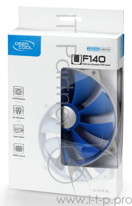 Вентилятор Deepcool UF 140 4-pin 4-pin (Molex) 17.6-26.7dB 167gr Ret