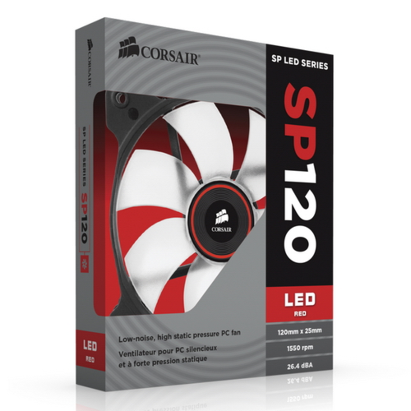 Вентилятор Corsair Air Series AF120 LED Red Quiet Edition High Airflow Fan 120mm CO-9050015-RLED RTL