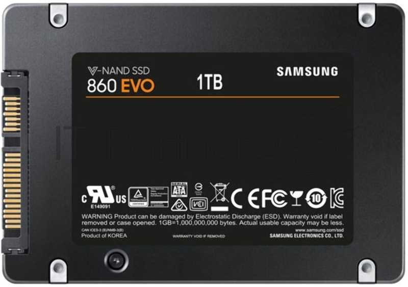 SSD диск 1000ГБ 2.5 Samsung 860 EVO MZ-76E1T0BW (SATA III)
