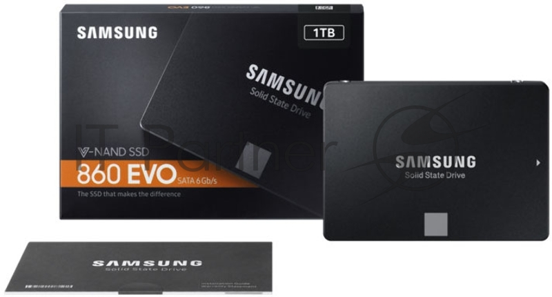 SSD диск 1000ГБ 2.5 Samsung 860 EVO MZ-76E1T0BW (SATA III)