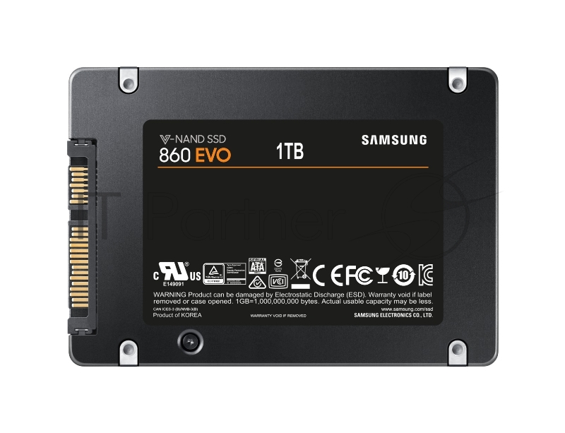 SSD диск 1000ГБ 2.5 Samsung 860 EVO MZ-76E1T0BW (SATA III)