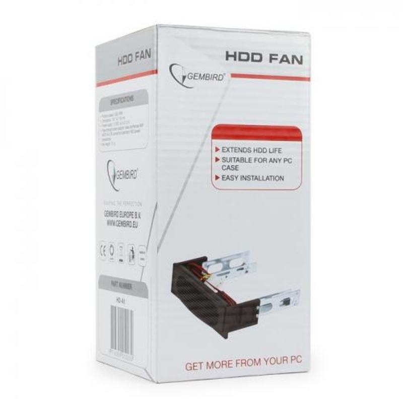 Система охлаждения жесткого диска Gembird HD-A1 в отсек 5.25, 2 вент.