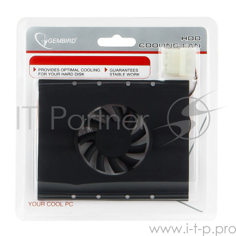 Система охлаждения жесткого диска Gembird HD-A2 1 вент., подшипник