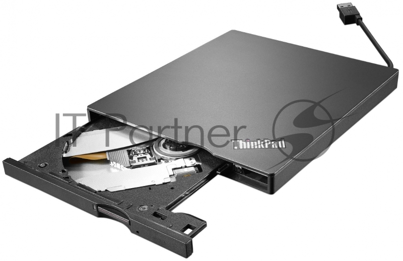Привод DVD-RW Lenovo UltraSlim USB DVD Burner черный USB ultra slim внешний