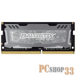 Память SO-DIMM DDR3 CRUCIAL 4Gb 2400MHz SR x8 Ballistix Sport LT 260pin