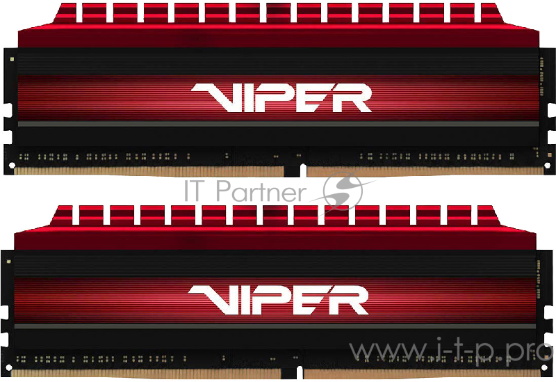 Память DDR4 PATRIOT 16Gb 2x8GB (pc-27200) 3400MHz Viper4 CL16 Red PV416G340C6K