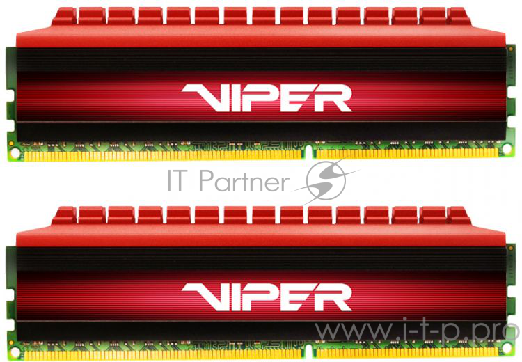 Память DDR4 PATRIOT 16Gb 2x8GB (pc-27200) 3400MHz Viper4 CL16 Red PV416G340C6K