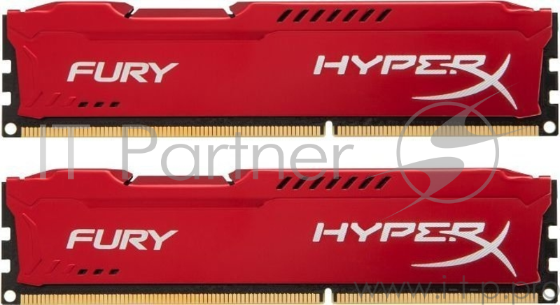 Память DDR4 KINGSTON 16GB 2933MHz CL17 DIMM (Kit of 2) 1Rx8 HyperX FURY Red