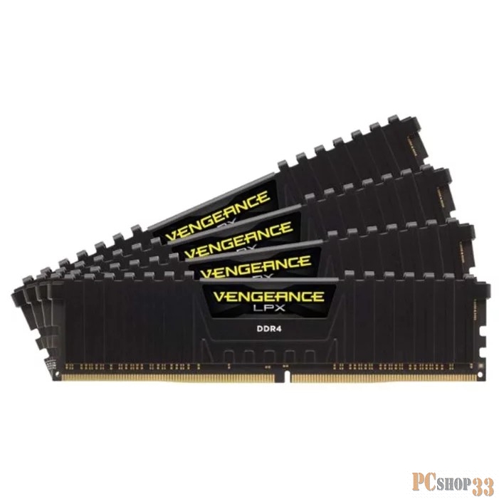 Память DDR4 CORSAIR 4x16Gb 3000MHz CMK64GX4M4C3000C15 RTL PC4-24000 CL13 DIMM 288-pin 1.2В