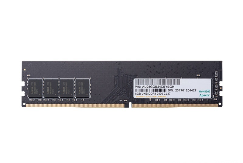 Память DDR4 Apacer 8Gb (pc-19200) 2400MHz Retail AU08GGB24CEYBGH/EL.08G2T.GFH