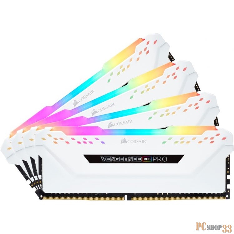 Память DDR4 4x8Gb 3000MHz Corsair CMW32GX4M4C3000C15W RTL PC4-24000 CL15 DIMM 288-pin 1.35В