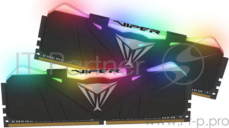 Память DDR4 16Gb 2x8GB (pc-33000) 4133MHz Patriot Viper4 Black CL19 LED RGB PVR416G413C9K
