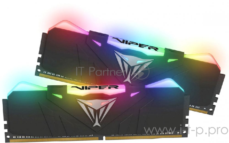Память DDR4 16Gb 2x8GB (pc-33000) 4133MHz Patriot Viper4 Black CL19 LED RGB PVR416G413C9K