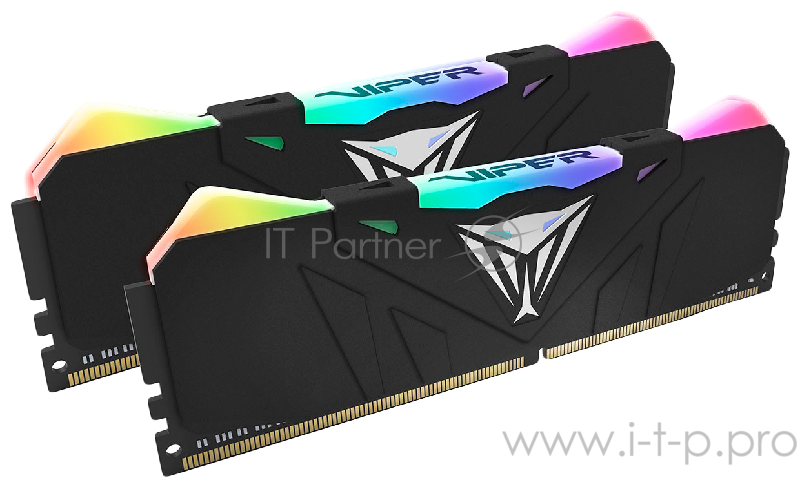 Память DDR4 16Gb 2x8GB (pc-33000) 4133MHz Patriot Viper4 Black CL19 LED RGB PVR416G413C9K