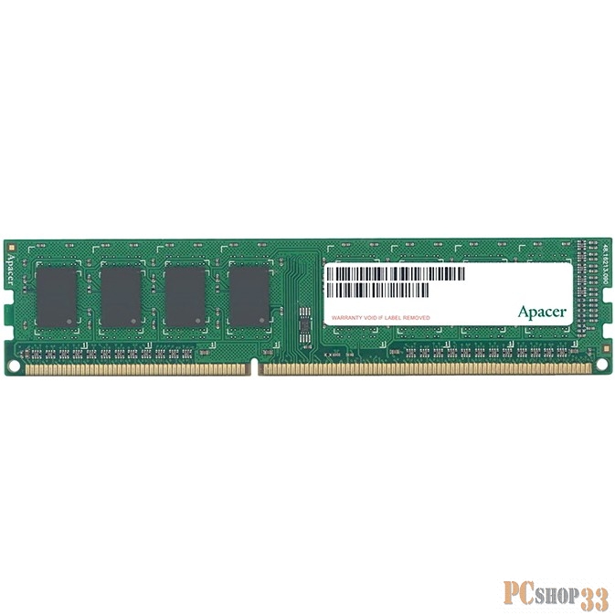 Память DDR3 Apacer 4Gb (pc-12800) 1600MHz Retail AU04GFA60CAQBGC/DL.04G2K.HAM