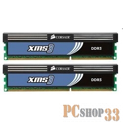 Память DDR3 Corsair 2x2Gb 1600MHz CMX4GX3M2A1600C9 RTL PC3-12800 CL9 DIMM 240-pin 1.65В