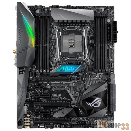 Материнская плата ASUS ROG STRIX X299-E GAMING Socket 2066, Intel X299, 8xDDR-4, 7.1CH, 1000 Мбит/с, Wi-Fi, Bluetooth, USB3.0, USB3.1, ATX, Retail