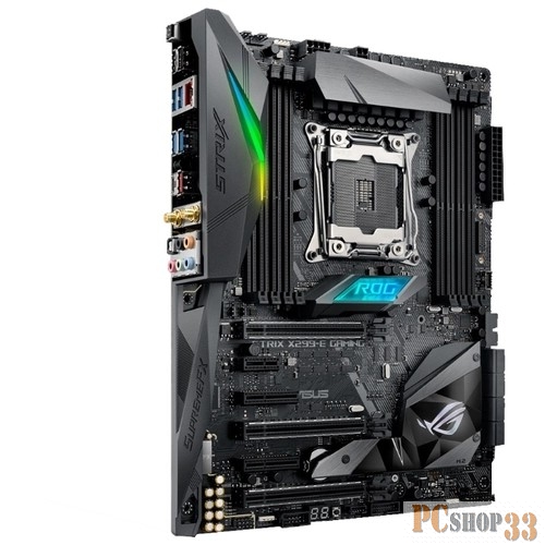 Материнская плата ASUS ROG STRIX X299-E GAMING Socket 2066, Intel X299, 8xDDR-4, 7.1CH, 1000 Мбит/с, Wi-Fi, Bluetooth, USB3.0, USB3.1, ATX, Retail