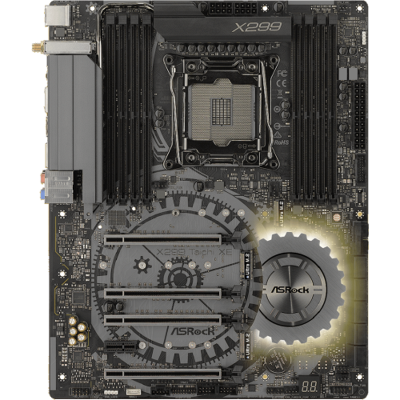 Материнская плата ASRock X299 Taichi XE Socket 2066, Intel X299, 8xDDR-4, 7.1CH, 2x1000 Мбит/с, Wi-Fi, Bluetooth, USB3.1, USB 3.1 Type-C, ATX, Retail