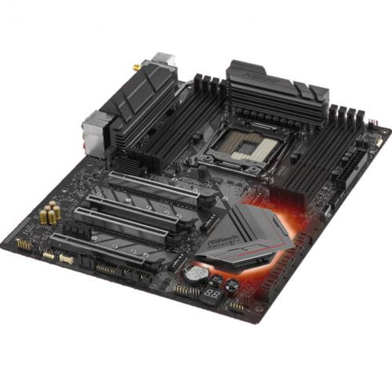 Материнская плата ASRock Fatal1ty X299 Professional Gaming i9 XE Socket 2066, Intel X299, 8xDDR-4, 7.1CH, 2x1000 Мбит/с, 10000 Мбит/с, ATX, Retail