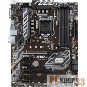 Материнская плата MSI B360-A PRO Socket 1151v2, Intel B360, 4xDDR-4, 7.1CH, 1000 Мбит/с, USB3.1, USB 3.1 Type-C, DVI, DisplayPort, ATX, Retail