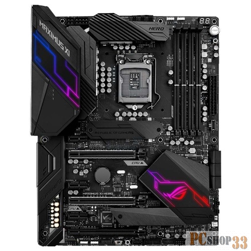 Материнская плата Asus ROG MAXIMUS XI HERO Soc-1151v2 Intel Z390 4xDDR4 ATX AC`97 8ch(7.1) GbLAN RAI