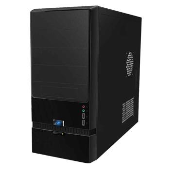 Корпус Inwin EC022BL (Midi Tower, ATX, 450W RB-S450T70, USB+Audio, черный) (6101059)