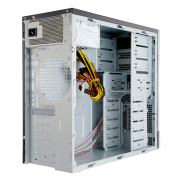 Корпус Inwin EAR007BS USB3.0 (Midi Tower, ATX, 500W RB-S500HQ70, USB3.0+Audio, черно-серебристый) (6115721)