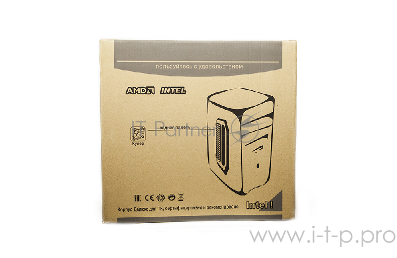 Корпус DELUX MN322 (mATX, БП 400W) черный