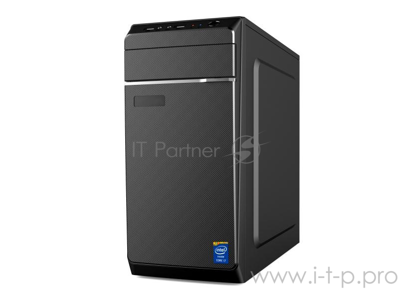 Корпус DELUX MN301 (mATX, БП 400W) черный