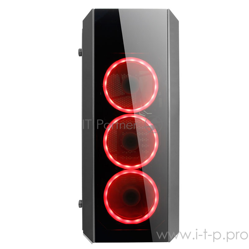 Корпус CHIEFTEC SCORPION II GL-02B-OP без БП, боковое окно и передняя панель из закаленного стекла,