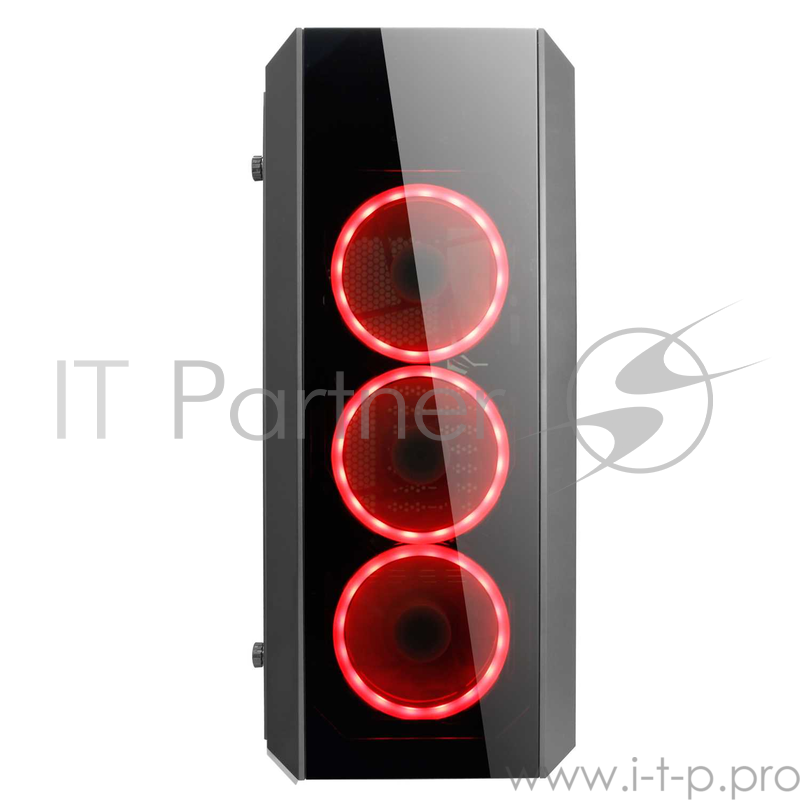 Корпус CHIEFTEC SCORPION II GL-02B-OP без БП, боковое окно и передняя панель из закаленного стекла,