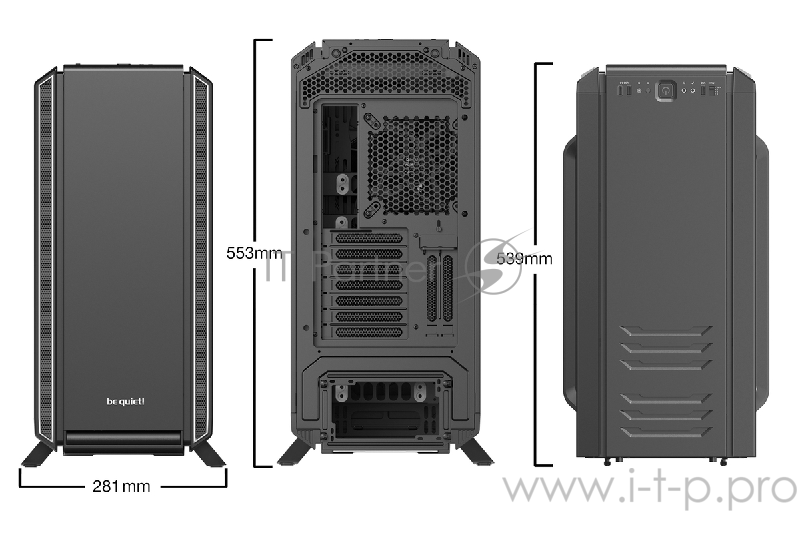 Корпус be quiet! SILENT BASE 801 Silver / midi-tower / side window / BGW30