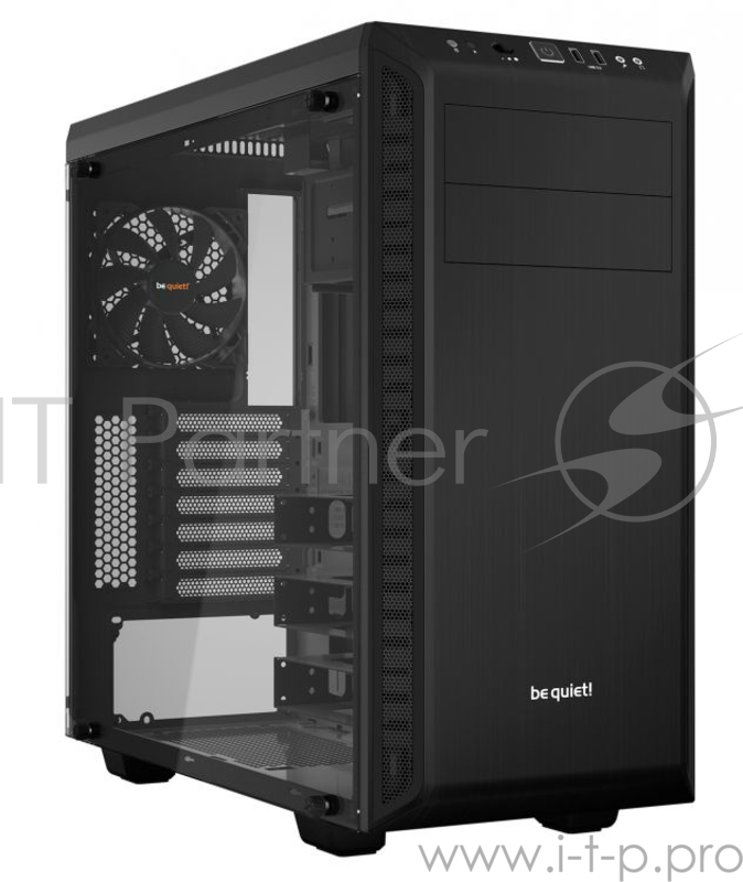 Корпус BE QUIET! Pure Base 600 Black / ATX / 2x5.25, 3x3.5, 8x2.5 / side window / black / BGW21
