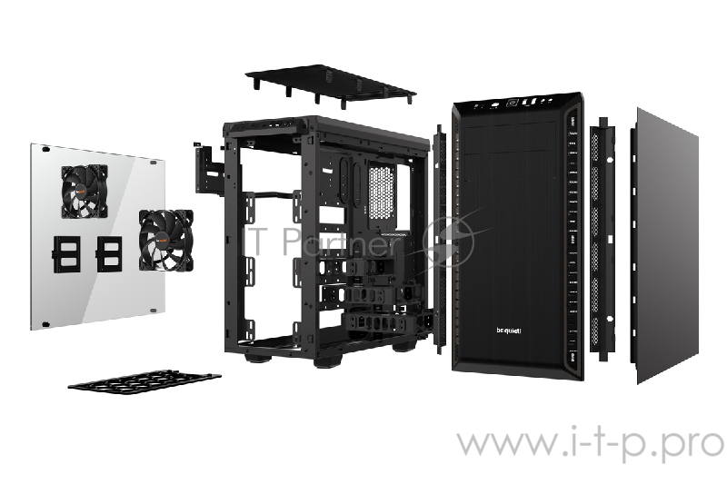 Корпус BE QUIET! Pure Base 600 Black / ATX / 2x5.25, 3x3.5, 8x2.5 / side window / black / BGW21