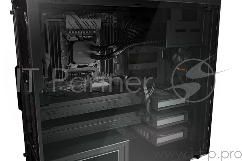 Корпус BE QUIET! Pure Base 600 Black / ATX / 2x5.25, 3x3.5, 8x2.5 / side window / black / BGW21