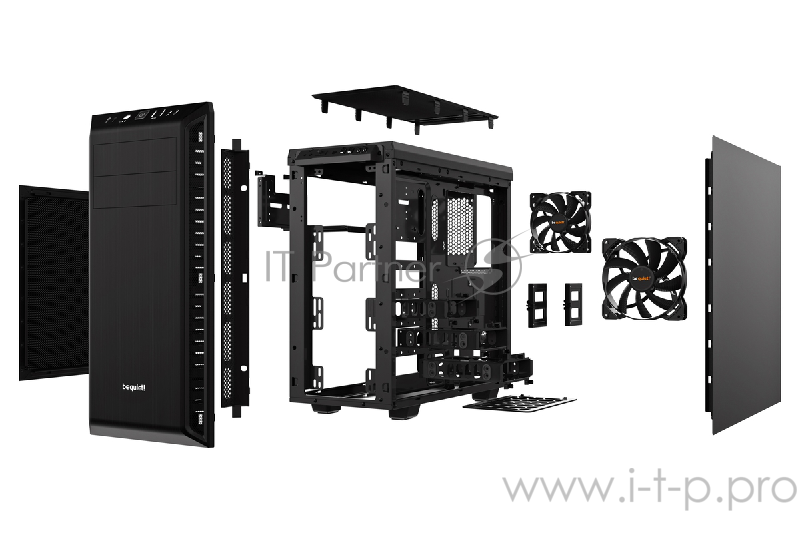 Корпус BE QUIET! Pure Base 600 Black / ATX / 2x5.25, 3x3.5, 8x2.5 / black / BG021