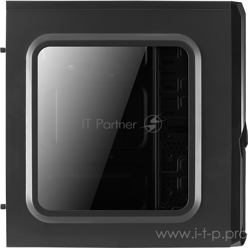 Корпус Aerocool V3X RGB без БП, Window Black Edition, ATX, боковое окно, черный
