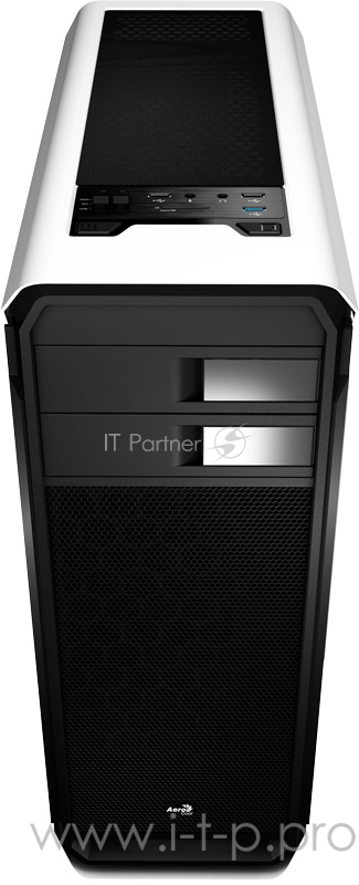 Корпус Aerocool Aero-500 без БП, Window White Edition, ATX, боковое окно, белый